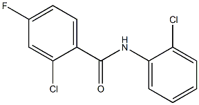 2-chloro-N-(2-chlorophenyl)-4-fluorobenzamide Structure