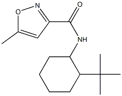 N-(2-tert-butylcyclohexyl)-5-methyl-1,2-oxazole-3-carboxamide Structure