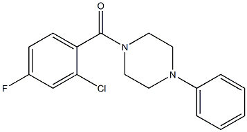 (2-chloro-4-fluorophenyl)-(4-phenylpiperazin-1-yl)methanone 구조식 이미지