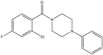 (2-chloro-4-fluorophenyl)-(4-phenylpiperazin-1-yl)methanone Structure