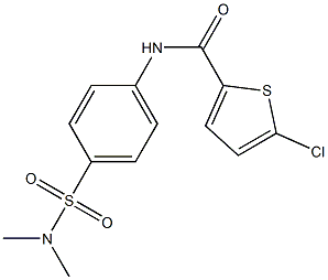 5-chloro-N-[4-(dimethylsulfamoyl)phenyl]thiophene-2-carboxamide 구조식 이미지