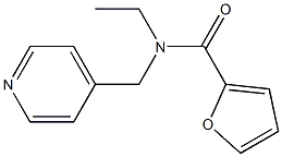 N-ethyl-N-(pyridin-4-ylmethyl)furan-2-carboxamide 구조식 이미지