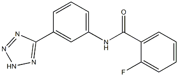 2-fluoro-N-[3-(2H-tetrazol-5-yl)phenyl]benzamide Structure