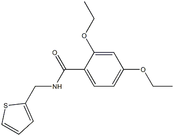 2,4-diethoxy-N-(thiophen-2-ylmethyl)benzamide 구조식 이미지