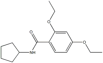 N-cyclopentyl-2,4-diethoxybenzamide 구조식 이미지