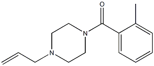 (2-methylphenyl)-(4-prop-2-enylpiperazin-1-yl)methanone Structure