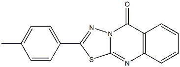 2-(4-methylphenyl)-[1,3,4]thiadiazolo[2,3-b]quinazolin-5-one 구조식 이미지