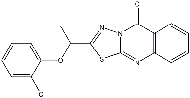 2-[1-(2-chlorophenoxy)ethyl]-[1,3,4]thiadiazolo[2,3-b]quinazolin-5-one Structure