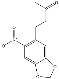 4-(6-nitro-1,3-benzodioxol-5-yl)butan-2-one 구조식 이미지