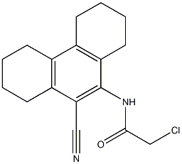 2-chloro-N-(10-cyano-1,2,3,4,5,6,7,8-octahydrophenanthren-9-yl)acetamide 구조식 이미지