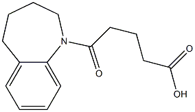 5-oxo-5-(2,3,4,5-tetrahydro-1-benzazepin-1-yl)pentanoic acid 구조식 이미지