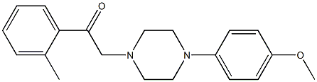 1-[4-(4-methoxyphenyl)piperazin-1-yl]-2-(2-methylphenyl)ethanone 구조식 이미지