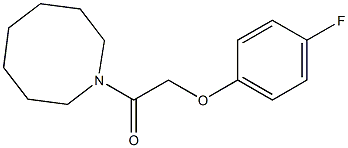 1-(azocan-1-yl)-2-(4-fluorophenoxy)ethanone Structure