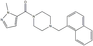 (2-methylpyrazol-3-yl)-[4-(naphthalen-1-ylmethyl)piperazin-1-yl]methanone 구조식 이미지