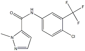 N-[4-chloro-3-(trifluoromethyl)phenyl]-2-methylpyrazole-3-carboxamide 구조식 이미지