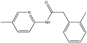 2-(2-methylphenyl)-N-(5-methylpyridin-2-yl)acetamide 구조식 이미지