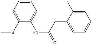 2-(2-methylphenyl)-N-(2-methylsulfanylphenyl)acetamide Structure