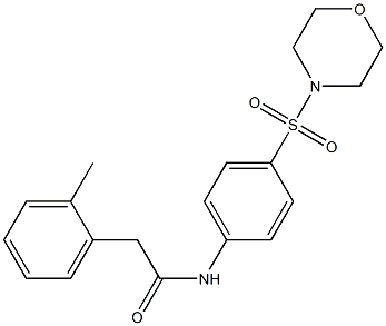 2-(2-methylphenyl)-N-(4-morpholin-4-ylsulfonylphenyl)acetamide 구조식 이미지