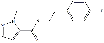 N-[2-(4-fluorophenyl)ethyl]-2-methylpyrazole-3-carboxamide Structure