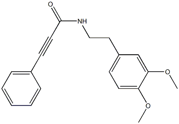 N-[2-(3,4-dimethoxyphenyl)ethyl]-3-phenylprop-2-ynamide 구조식 이미지