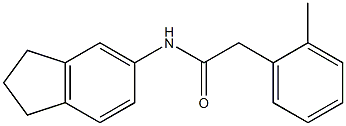 N-(2,3-dihydro-1H-inden-5-yl)-2-(2-methylphenyl)acetamide Structure