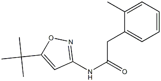 N-(5-tert-butyl-1,2-oxazol-3-yl)-2-(2-methylphenyl)acetamide 구조식 이미지