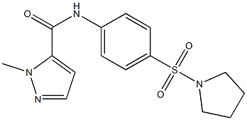 2-methyl-N-(4-pyrrolidin-1-ylsulfonylphenyl)pyrazole-3-carboxamide Structure