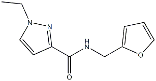 1-ethyl-N-(furan-2-ylmethyl)pyrazole-3-carboxamide 구조식 이미지