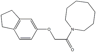 1-(azocan-1-yl)-2-(2,3-dihydro-1H-inden-5-yloxy)ethanone 구조식 이미지