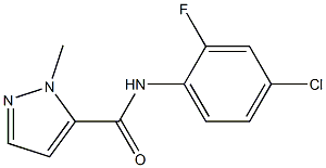 N-(4-chloro-2-fluorophenyl)-2-methylpyrazole-3-carboxamide Structure