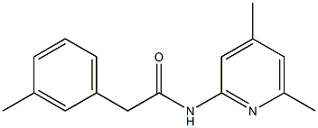 N-(4,6-dimethylpyridin-2-yl)-2-(3-methylphenyl)acetamide Structure