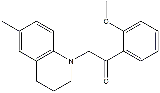 2-(2-methoxyphenyl)-1-(6-methyl-3,4-dihydro-2H-quinolin-1-yl)ethanone 구조식 이미지