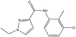 N-(3-chloro-2-methylphenyl)-1-ethylpyrazole-3-carboxamide Structure