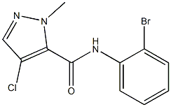 N-(2-bromophenyl)-4-chloro-2-methylpyrazole-3-carboxamide Structure