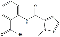 N-(2-carbamoylphenyl)-2-methylpyrazole-3-carboxamide 구조식 이미지
