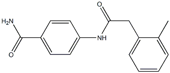 4-[[2-(2-methylphenyl)acetyl]amino]benzamide 구조식 이미지