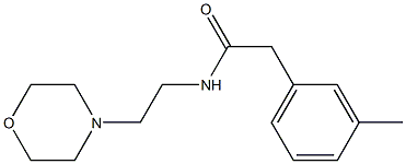 2-(3-methylphenyl)-N-(2-morpholin-4-ylethyl)acetamide 구조식 이미지