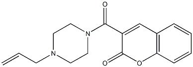 3-(4-prop-2-enylpiperazine-1-carbonyl)chromen-2-one 구조식 이미지