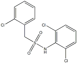 1-(2-chlorophenyl)-N-(2,6-dichlorophenyl)methanesulfonamide 구조식 이미지