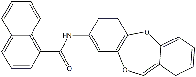 N-(6H-benzo[b][1,4]benzodioxepin-8-yl)naphthalene-1-carboxamide 구조식 이미지