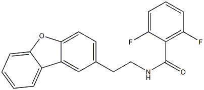 N-(2-dibenzofuran-2-ylethyl)-2,6-difluorobenzamide 구조식 이미지