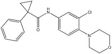 N-(3-chloro-4-morpholin-4-ylphenyl)-1-phenylcyclopropane-1-carboxamide Structure