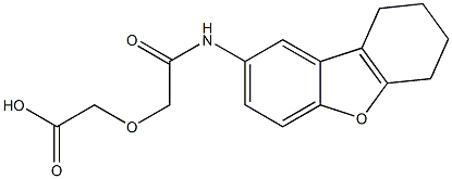 2-[2-oxo-2-(6,7,8,9-tetrahydrodibenzofuran-2-ylamino)ethoxy]acetic acid 구조식 이미지