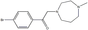 2-(4-bromophenyl)-1-(4-methyl-1,4-diazepan-1-yl)ethanone 구조식 이미지