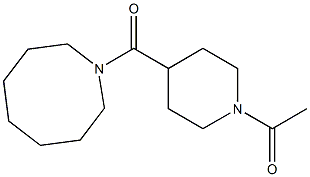 1-[4-(azocane-1-carbonyl)piperidin-1-yl]ethanone Structure