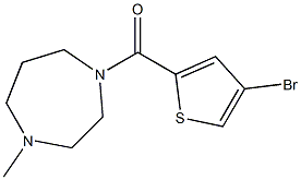 (4-bromothiophen-2-yl)-(4-methyl-1,4-diazepan-1-yl)methanone 구조식 이미지