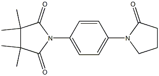 3,3,4,4-tetramethyl-1-[4-(2-oxopyrrolidin-1-yl)phenyl]pyrrolidine-2,5-dione 구조식 이미지