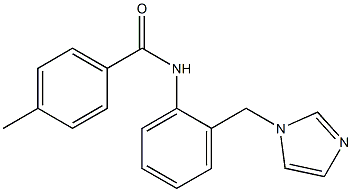 N-[2-(imidazol-1-ylmethyl)phenyl]-4-methylbenzamide Structure