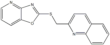 2-(quinolin-2-ylmethylsulfanyl)-[1,3]oxazolo[4,5-b]pyridine Structure