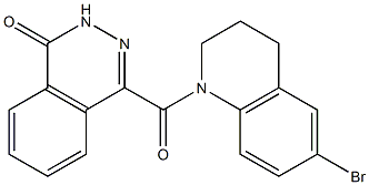 4-(6-bromo-3,4-dihydro-2H-quinoline-1-carbonyl)-2H-phthalazin-1-one 구조식 이미지